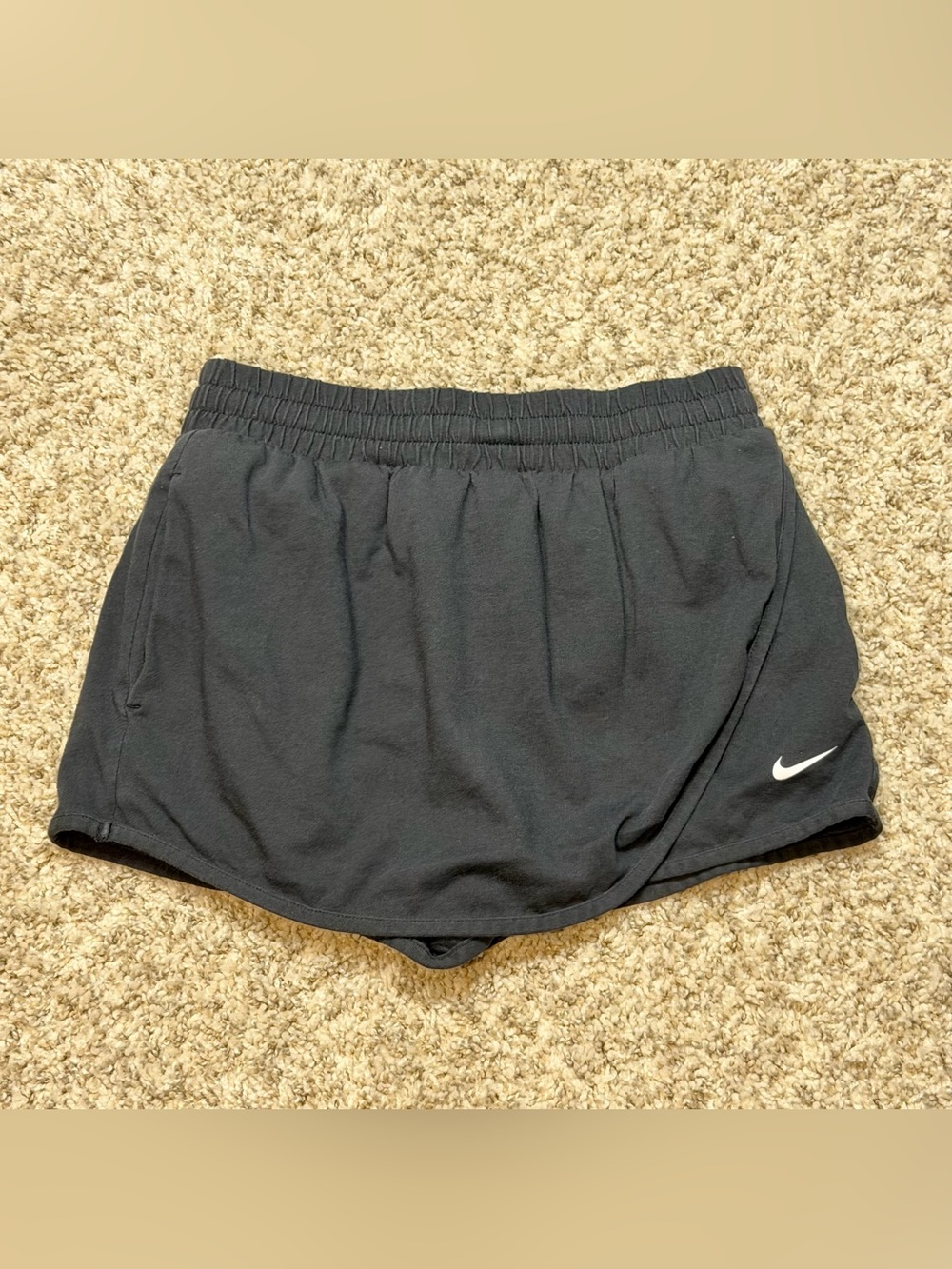 Nike Black Girls’ Athletic Skort with White Swoosh